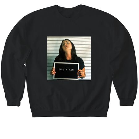 guilty man - limited merch drop, a Black Softstyle Crewneck Sweatshirt