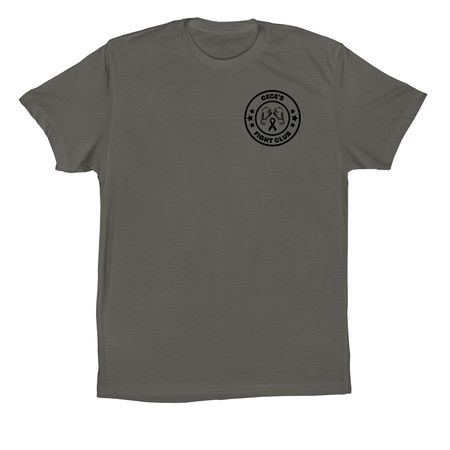 Cece's Fight Club (BLACK LOGO), a Asphalt Premium Cotton Tee