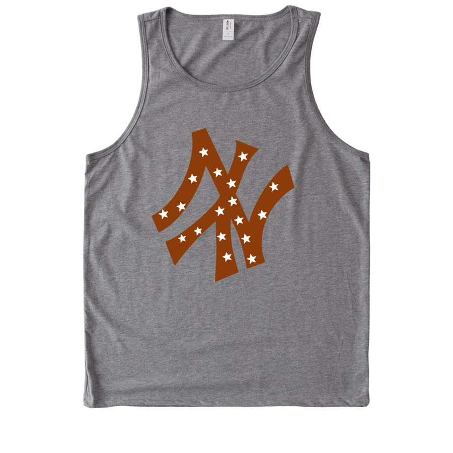 NY With A Twist, a Aluminum Grey Allmade Eco Triblend Tank
