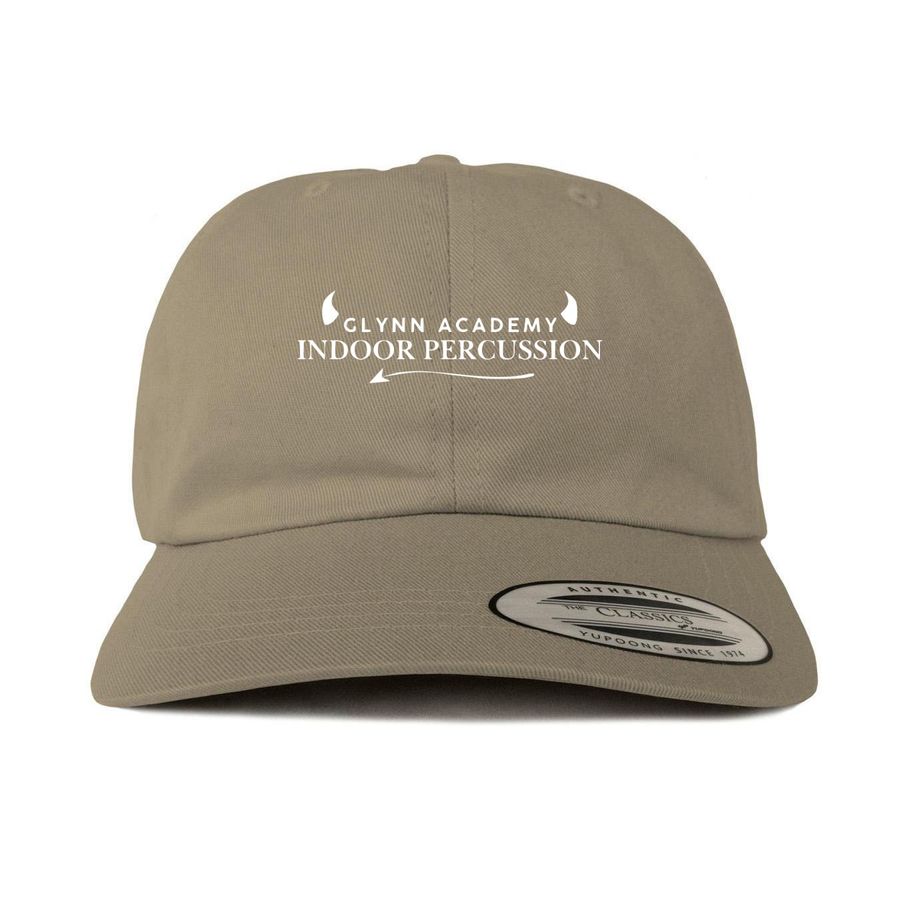 Glynn Academy Indoor - Hat Collection, a Khaki Printed Classic Baseball Cap