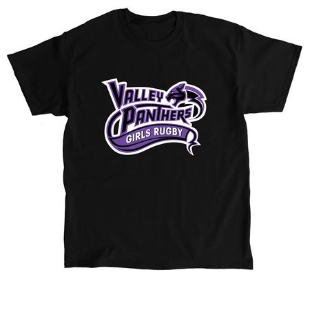 Valley Panthers Girls Rugby, a Black Classic Unisex Tee