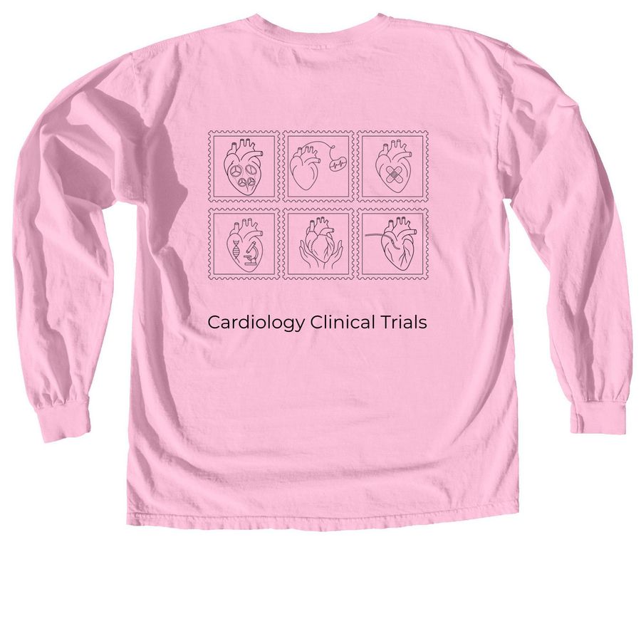 Cardiac Disciplines, a Blossom Comfort Colors Long Sleeve Tee (back-view)