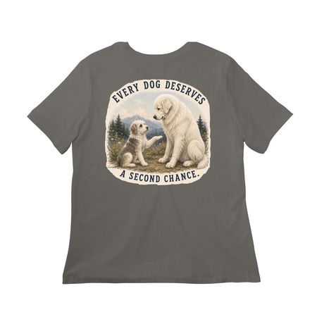 Every Dog Deserves a Second Chance, a Asphalt Women?s Relaxed Cotton Tee