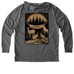 No System But The Ecosystem, a Aluminum Grey Allmade Eco Triblend Hoodie Tee (back-view)