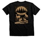 No System But The Ecosystem, a Black Heather Premium V-Neck Tee (back-view)