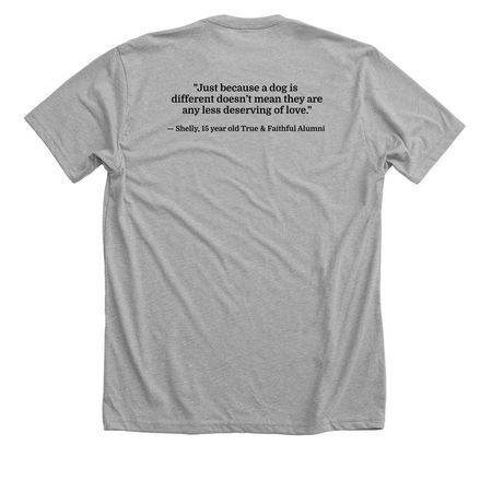 Alumni Shelly Shirts, a Athletic Heather Premium Unisex Tee (back-view)