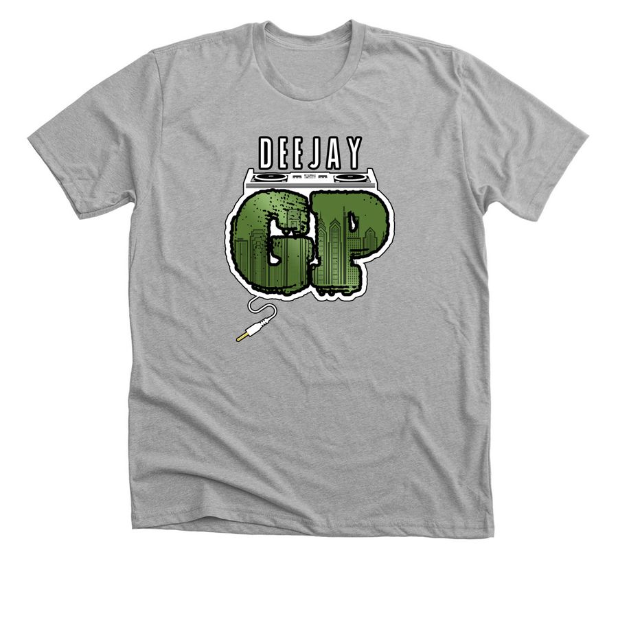 Dj go, a Athletic Heather Premium Unisex Tee