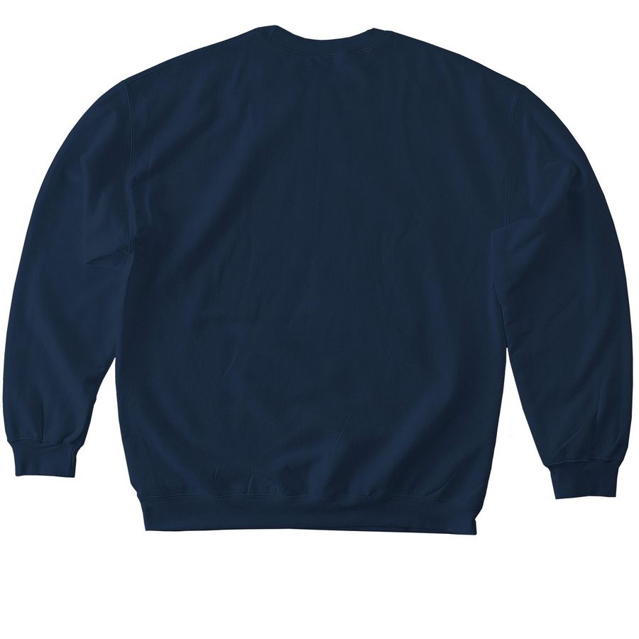 ASPA Wild Design, a Navy Softstyle Crewneck Sweatshirt (back-view)
