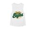 Eagles Splash with Bow, a White Women's Muscle Tank