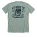 AHF Social Club Front & Back Tee&nbsp;, a Heather Sage Premium Unisex Tee (back-view)