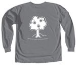 The Joshua School, a Granite Comfort Colors Long Sleeve Tee (back-view)