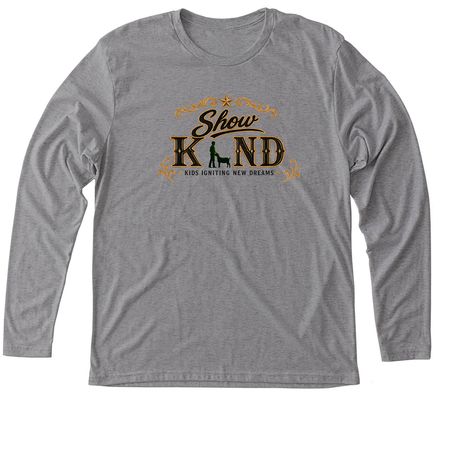 Show Kind Foundation, a Premium Heather Triblend Long Sleeve Tee