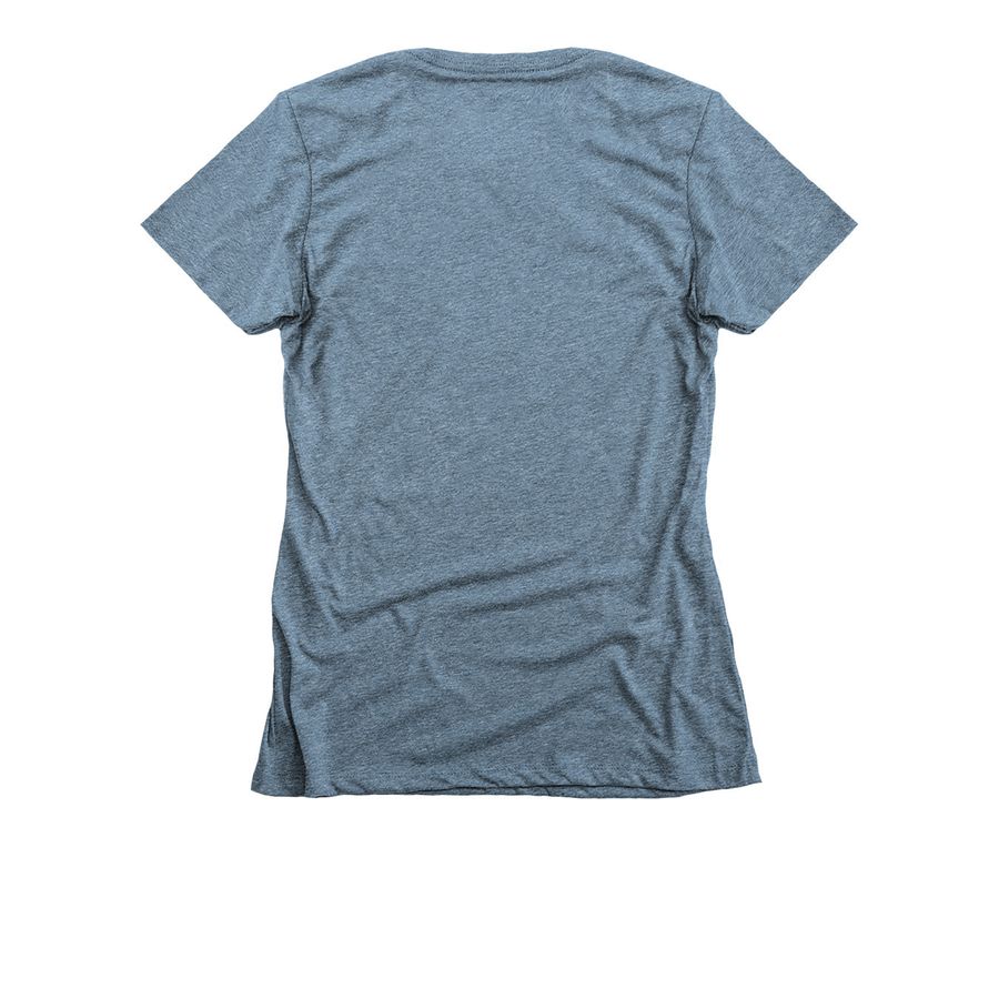 Feather Underground, a Indigo Women's Slim Fit Tee (back-view)