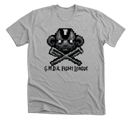 G.M.D.A. Fight League 8-bit&nbsp;, a Athletic Heather Premium Unisex Tee