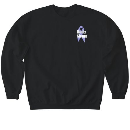 Randy Strong, a Black Softstyle Crewneck Sweatshirt