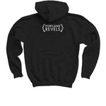 Re-Rite, a Black Youth Pullover Hoodie (back-view)