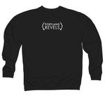 Re-Rite, a Black Midweight Crewneck Sweatshirt (back-view)