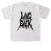+ LAND BACK - BLACK +, a White Heavyweight Garment Dye Tee
