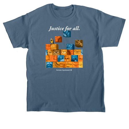 Justice for All!, a Indigo Blue Classic Unisex Tee