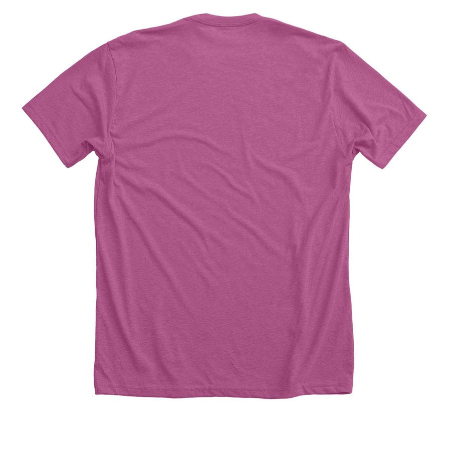 Make A Difference Rescue&nbsp;, a Heather Magenta Premium Unisex Tee (back-view)