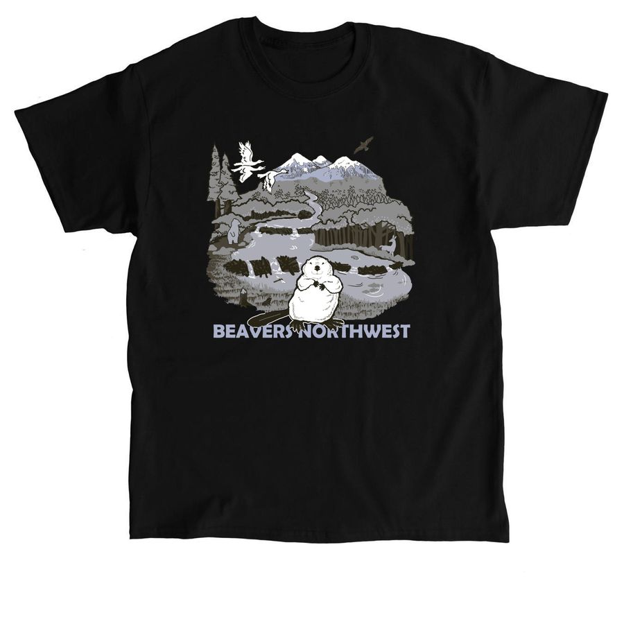 Beavers Northwest Ecosystem Shirt, a Black Classic Unisex Tee