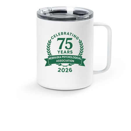 NPA Travel Mug, a White Stainless Steel Travel Mug