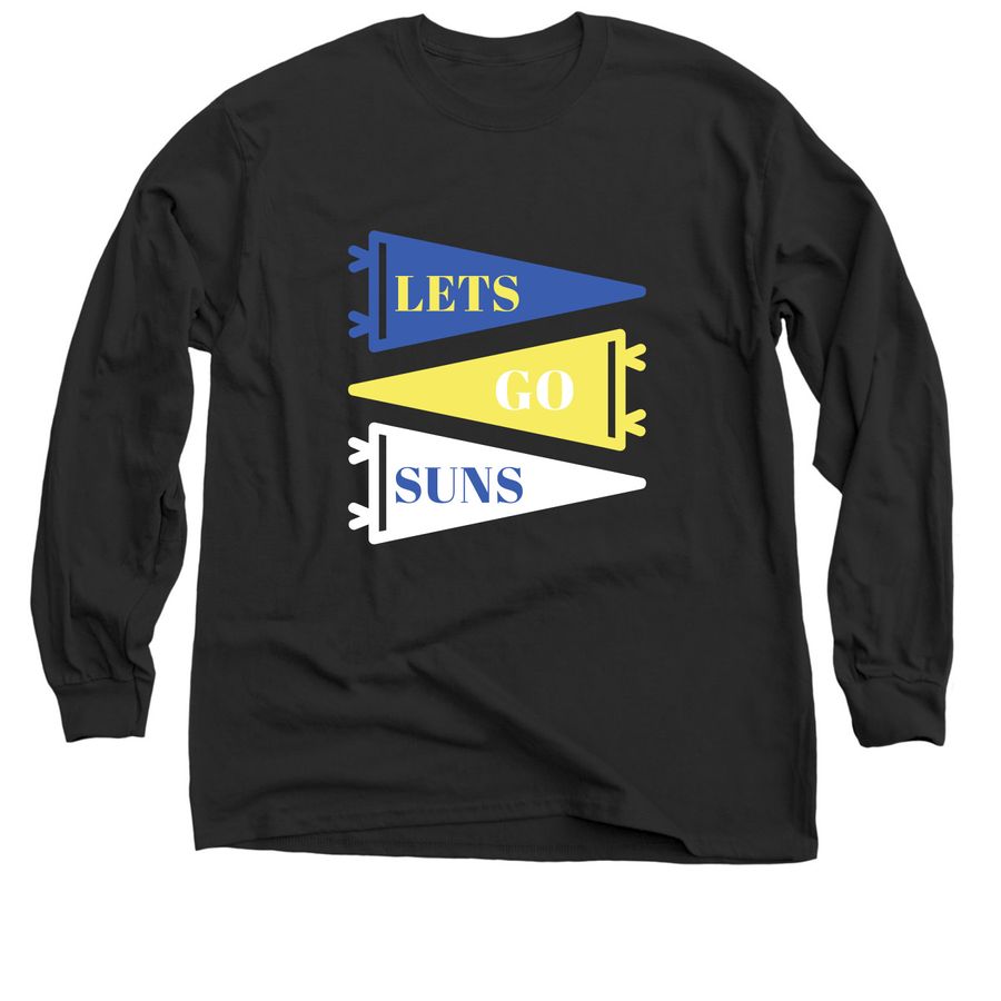 Let's Go Suns!, a Black Classic Long Sleeve Tee