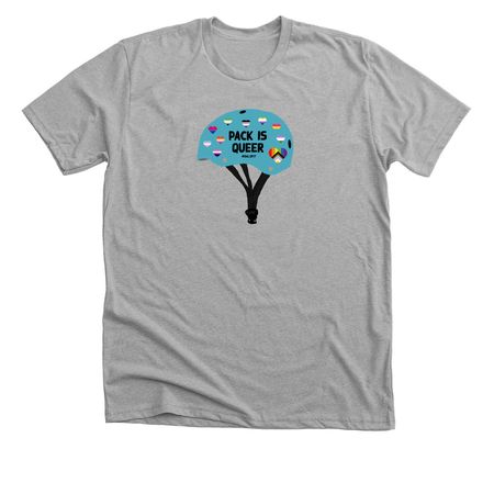 Pack is Queer, a Athletic Heather Premium Unisex Tee