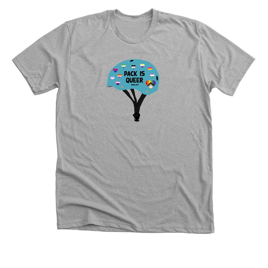 Pack is Queer, a Athletic Heather Premium Unisex Tee