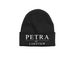 Black Beanie, a Black Printed Base Camp Beanie