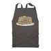 Puffy Pillow Pancakes Apron, a Dark Grey Recycled Bib Apron