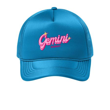 Gem Energy, a Turquoise Printed Foam Trucker Hat