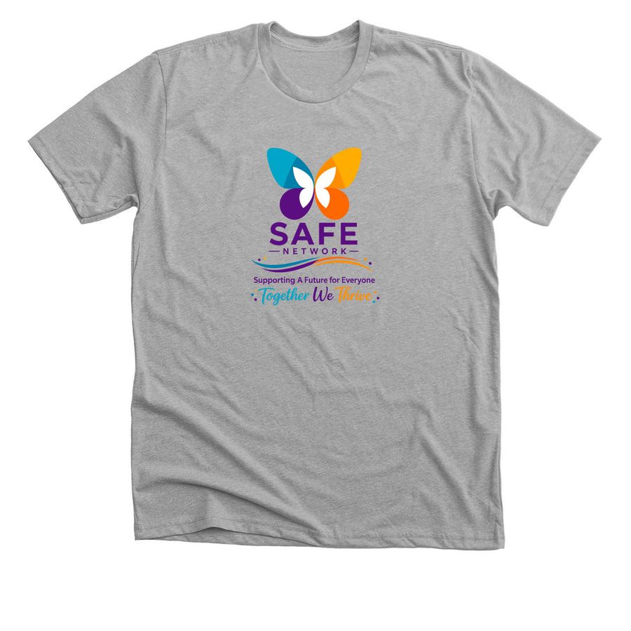 SAFE Network, a Athletic Heather Premium Unisex Tee