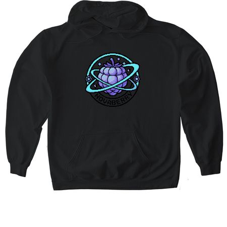 Novaberry, a Black Gildan Softstyle Pullover Hoodie
