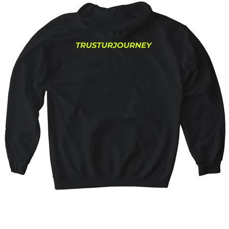 BLACK FRIDAY !, a Black Gildan Softstyle Pullover Hoodie (back-view)