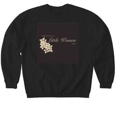 Little Women 2026, a Black Softstyle Crewneck Sweatshirt