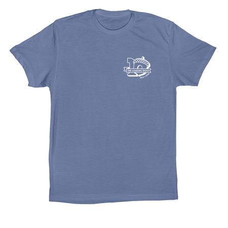 Wake Forest Cooking Club T-shirt, a Lavender Blue Premium Cotton Tee (back-view)