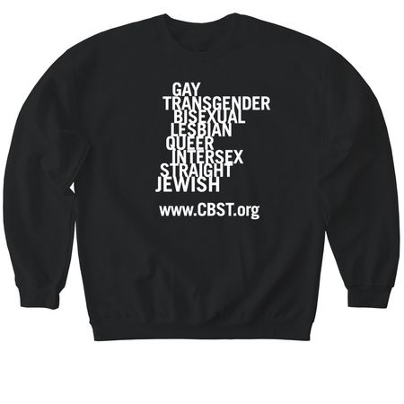 CBST's 2026 Pride Tee!, a Black Softstyle Crewneck Sweatshirt