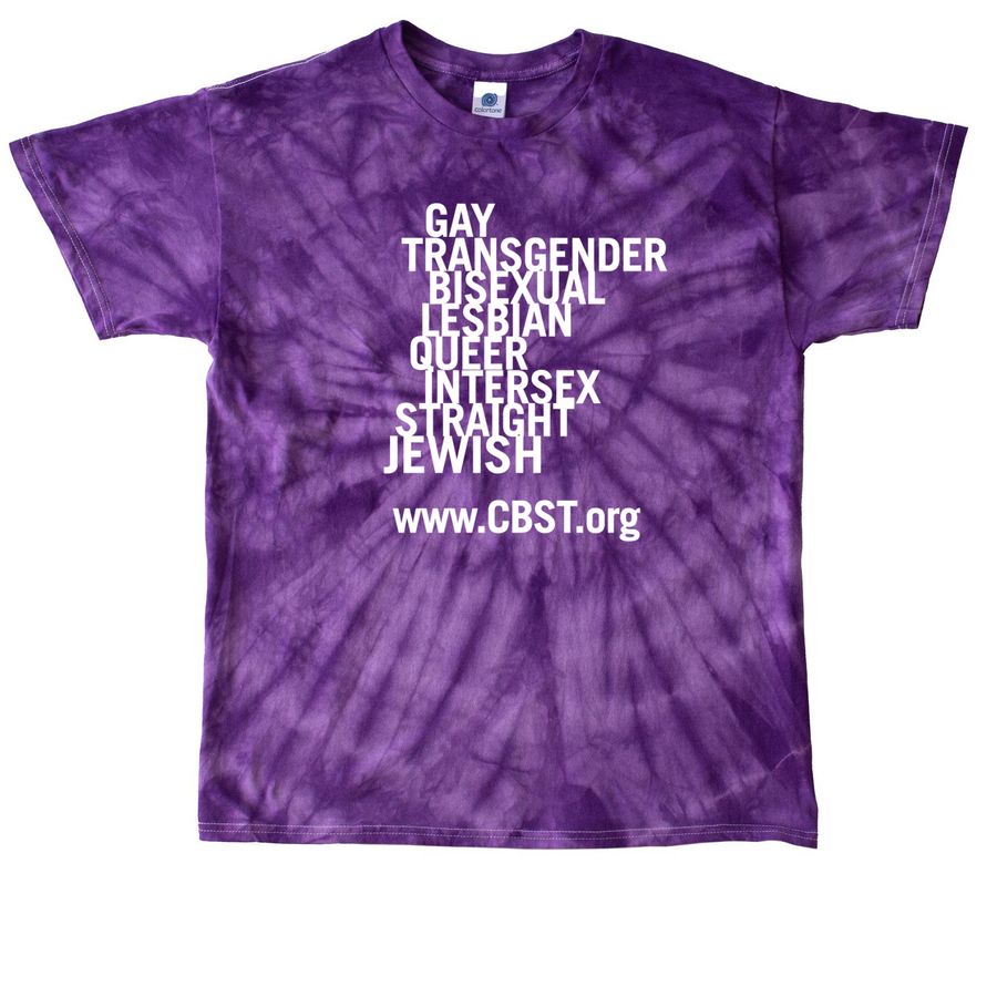CBST's 2026 Pride Tee!, a Purple Classic Tie Dye Tee