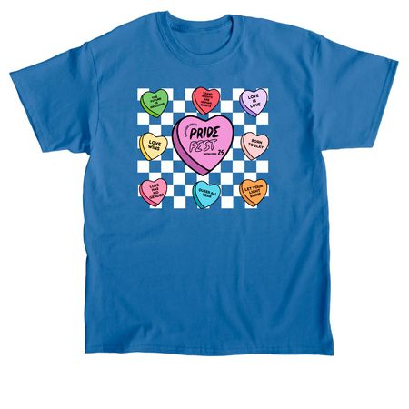 Pride Fest Hearts 2025, a Sapphire Classic Unisex Tee