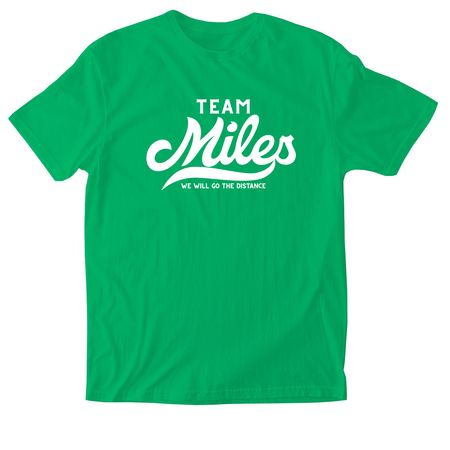 Team Miles Shirts, a Irish Green Softstyle Cotton Tee