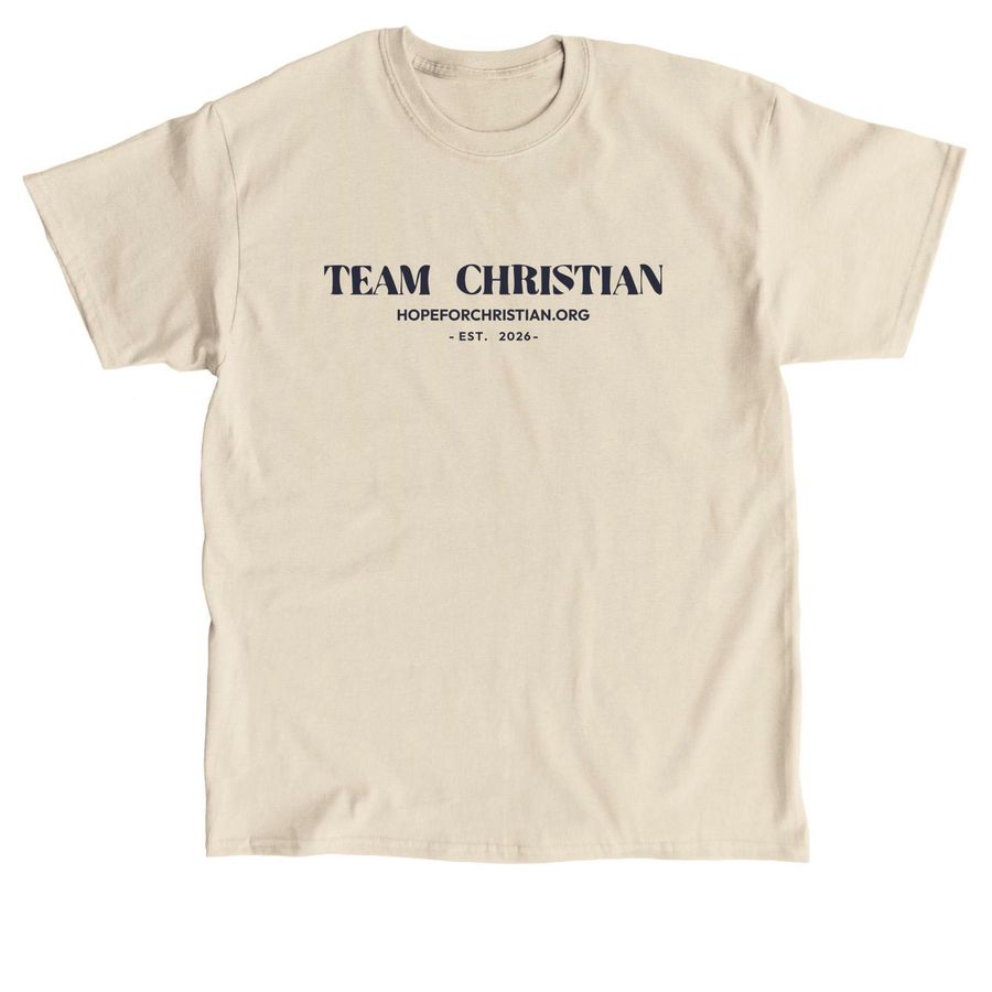 Team Christian - Classic Light, a Sand Classic Unisex Tee