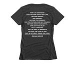 TK Shirts & Sweatshirts (White Logo), a Charcoal Women's Slim Fit Tee (back-view)