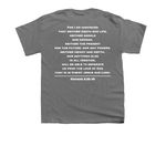 TK Shirts & Sweatshirts (White Logo), a Charcoal Youth Unisex Tee (back-view)