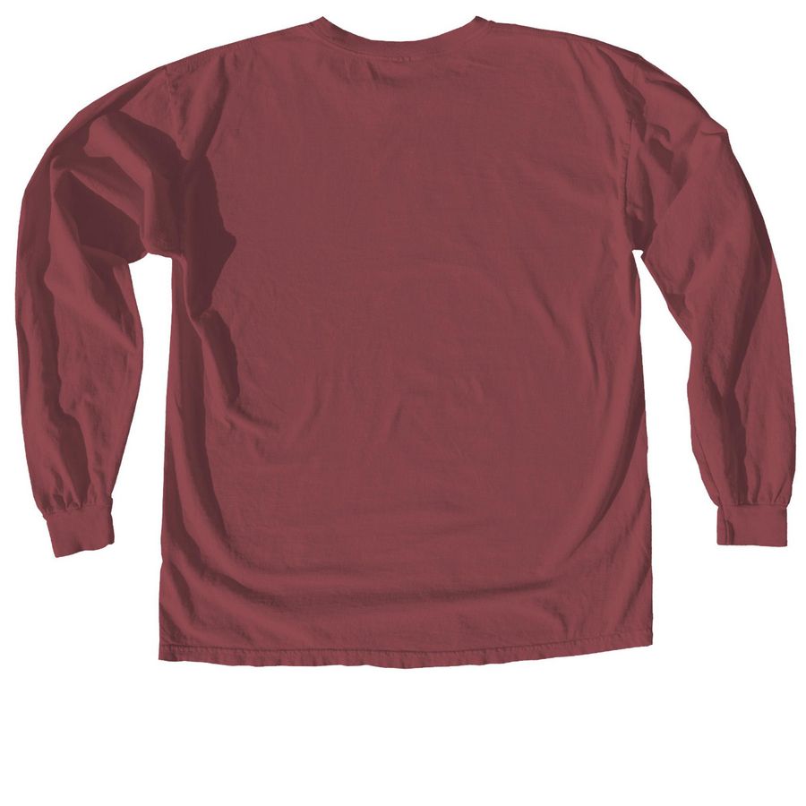Team Karl, a Brick Comfort Colors Long Sleeve Tee (back-view)