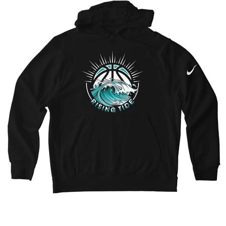 The Tide is Rising Performance Gear, a Black Nike Club Fleece Pullover Hoodie