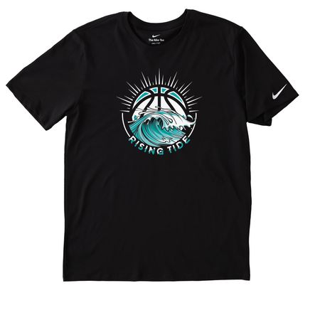 The Tide is Rising Performance Gear, a Black Nike Dri-FIT Jersey Blend Performance Tee