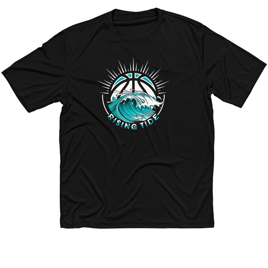 The Tide is Rising Performance Gear, a Black Classic Performance Tee