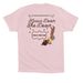 Heaux Down, Sko Down, a Soft Pink Premium Cotton Tee (back-view)
