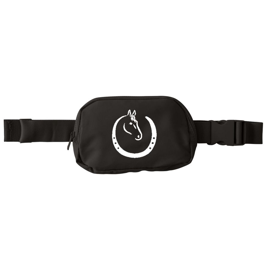 Hoofprints in the Sand Hip Pack, a Deep Black Matte Hip Pack